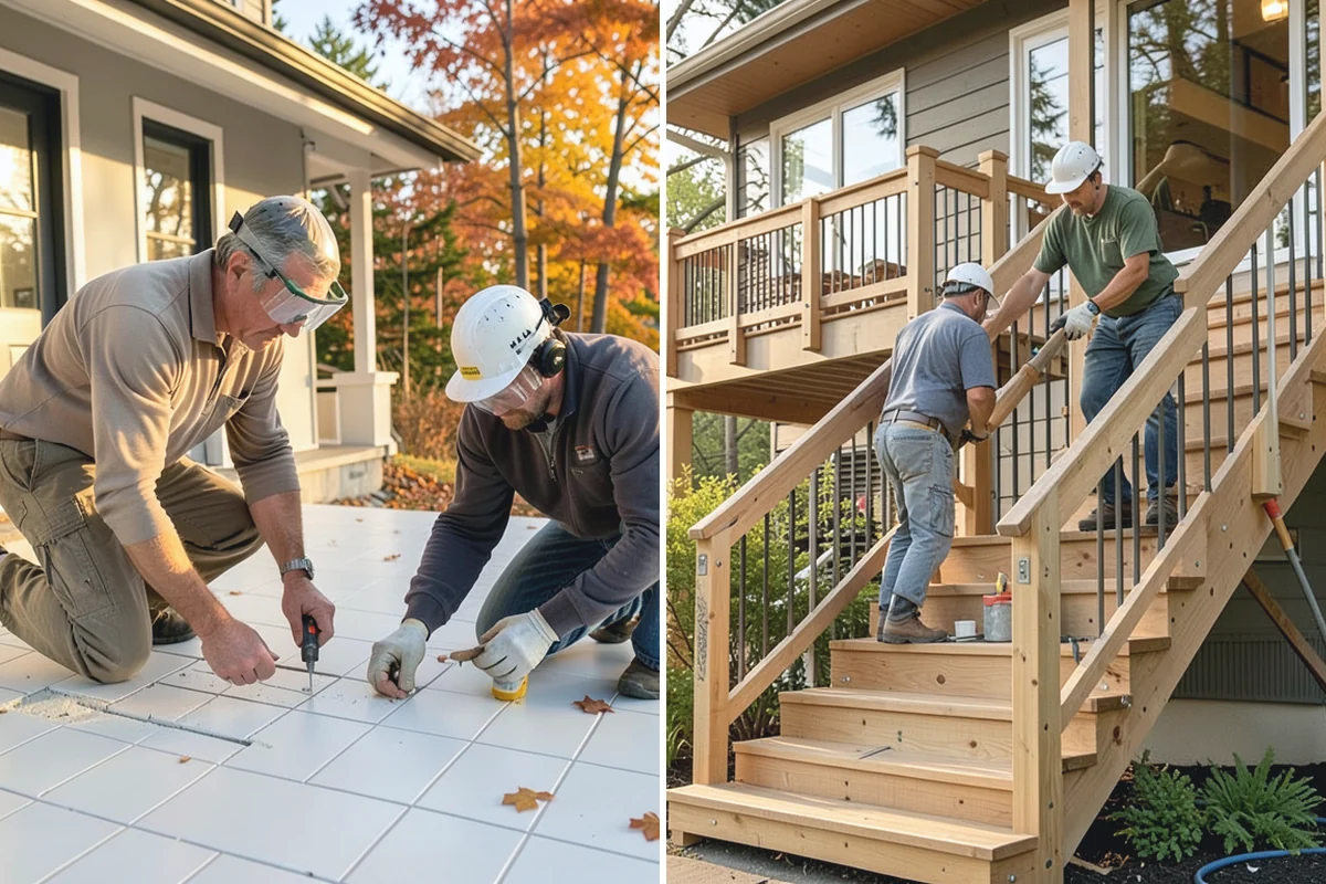 Floating Deck Construction in Darrington, Snohomish County, WA - Choose a location and check grade and drainage