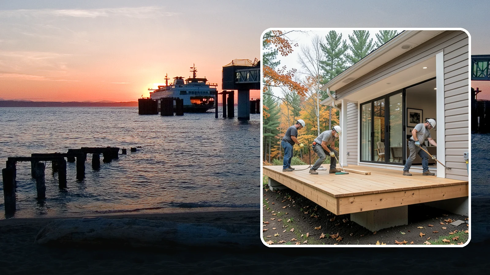 Floating Deck Construction in Edmonds, Snohomish County, WA - Floating deck construction that adds a freestanding, ground-level platform without attaching to your home.