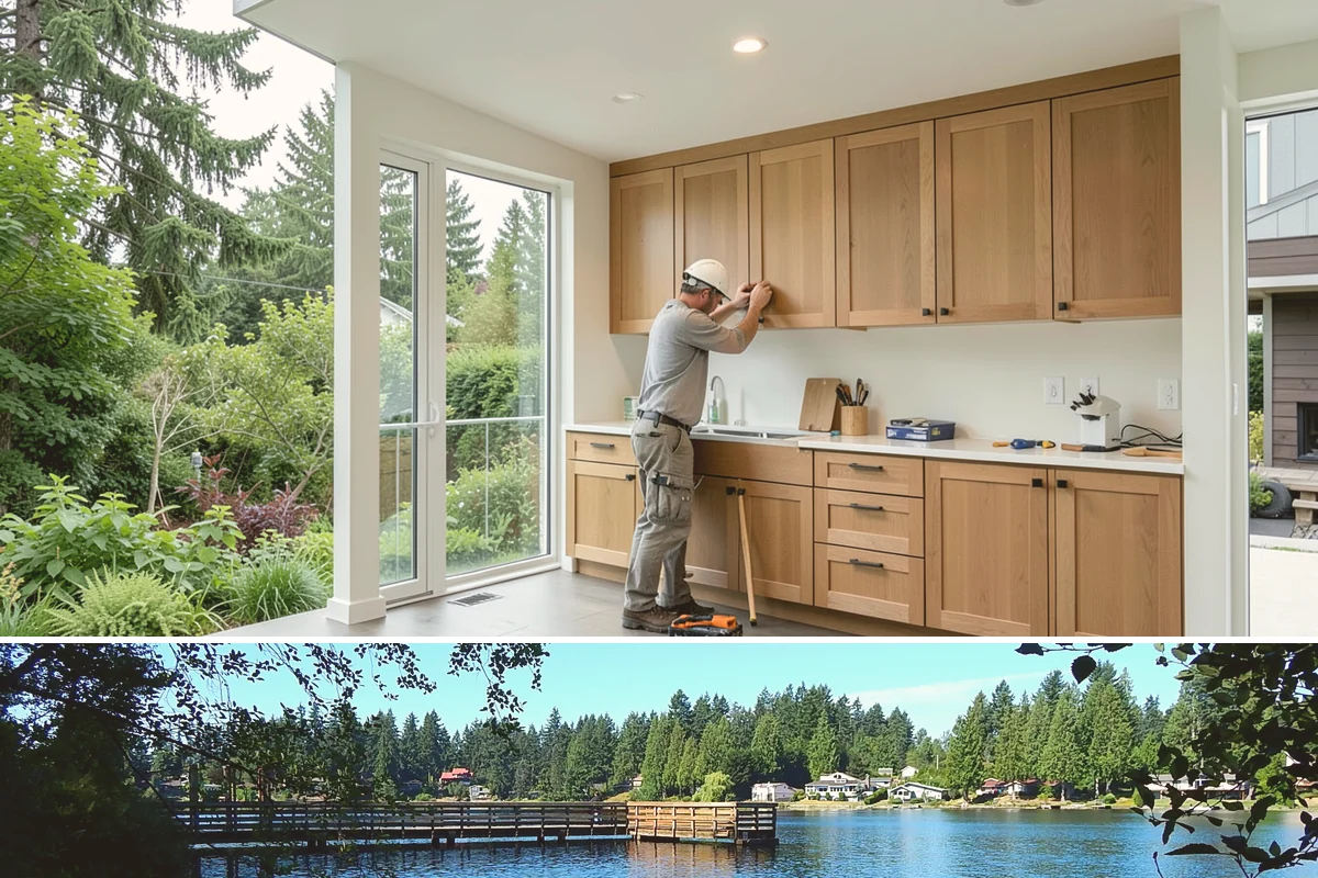 Floating Deck Construction in Federal Way, King County, WA - Firmer summer soil makes leveling the base easier, so late spring through early fall is the preferred build window.