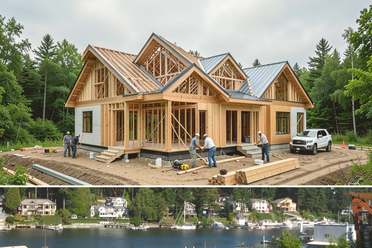 Floating Deck Construction in Gig Harbor, Pierce County, WA - Firmer summer soil makes leveling the base easier, so late spring through early fall is the preferred build window.