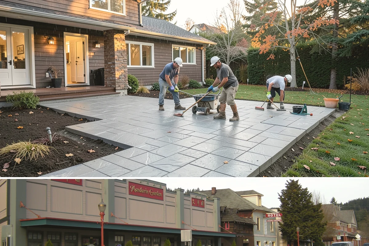 Floating Deck Construction in Issaquah, King County, WA - Firmer summer soil makes leveling the base easier, so late spring through early fall is the preferred build window.