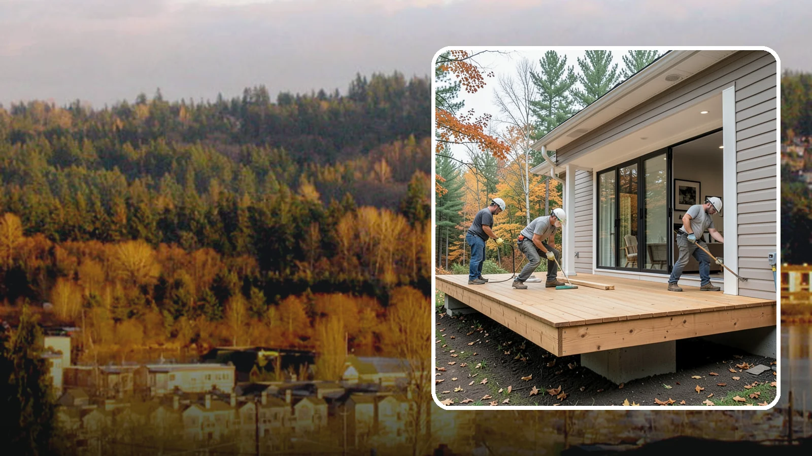 Floating Deck Construction in Kenmore, King County, WA - Floating deck construction that adds a freestanding, ground-level platform without attaching to your home.