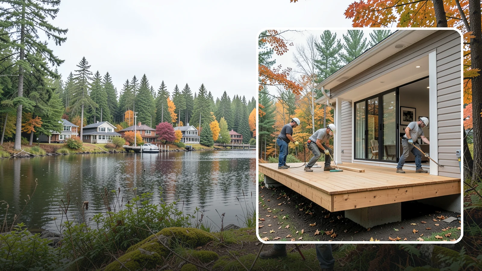Floating Deck Construction in La Conner, Skagit County, WA - Floating deck construction that adds a freestanding, ground-level platform without attaching to your home.