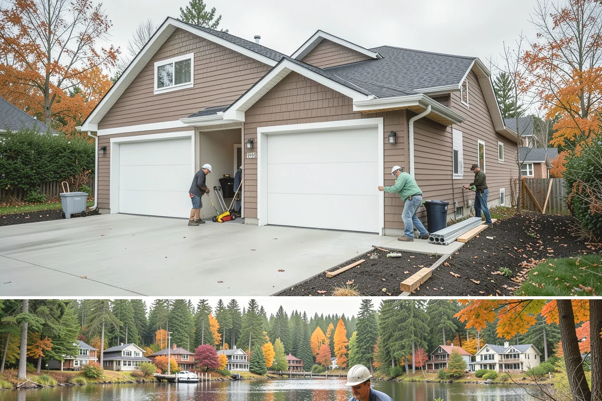 Floating Deck Construction in La Conner, Skagit County, WA - Firmer summer soil makes leveling the base easier, so late spring through early fall is the preferred build window.