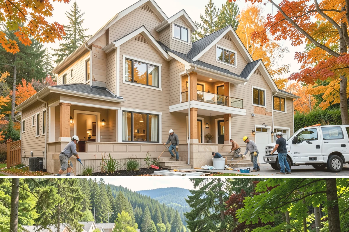 Floating Deck Construction in Lake Forest Park, King County, WA - Firmer summer soil makes leveling the base easier, so late spring through early fall is the preferred build window.