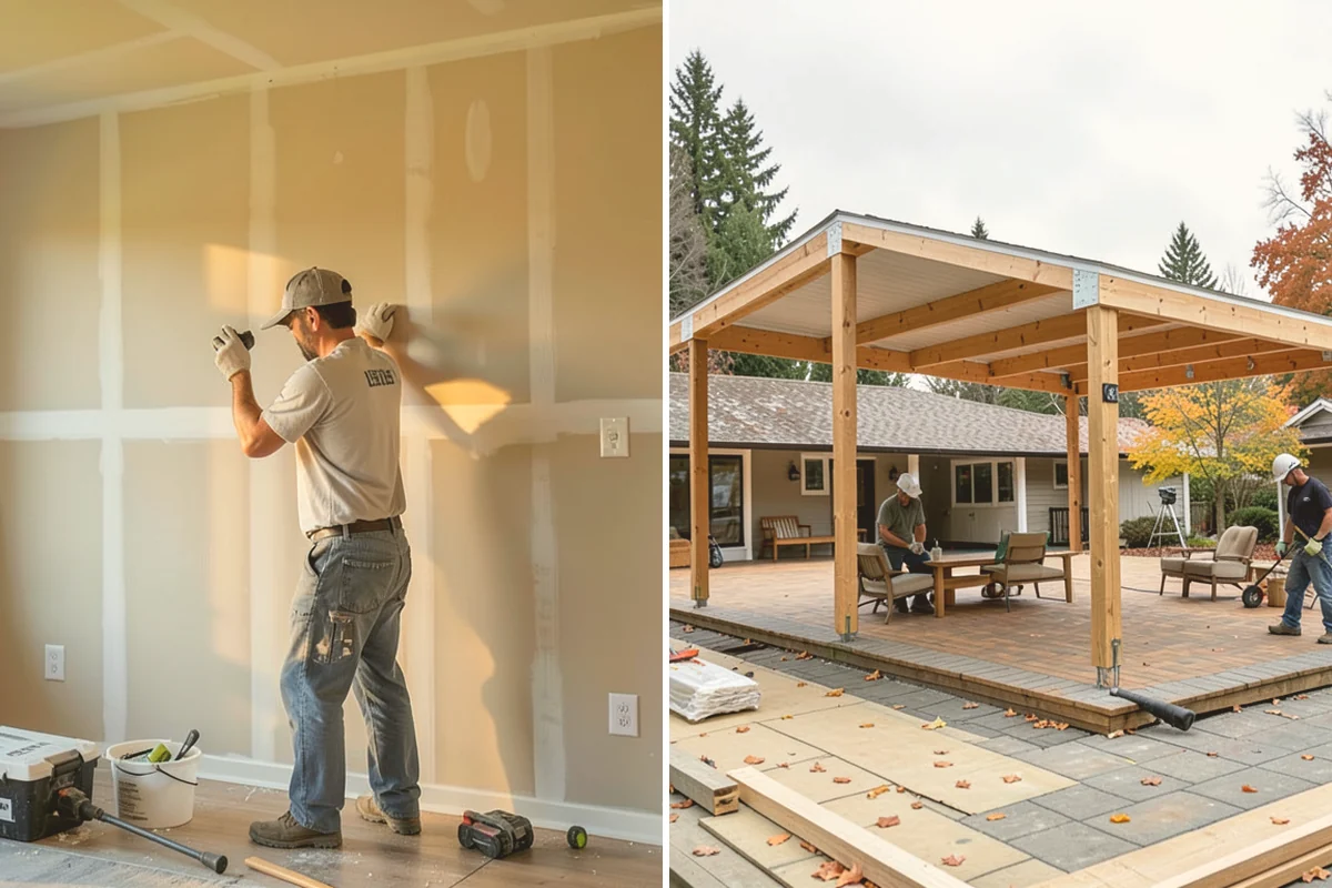 Floating Deck Construction in Lynnwood, Snohomish County, WA - Choose a location and check grade and drainage