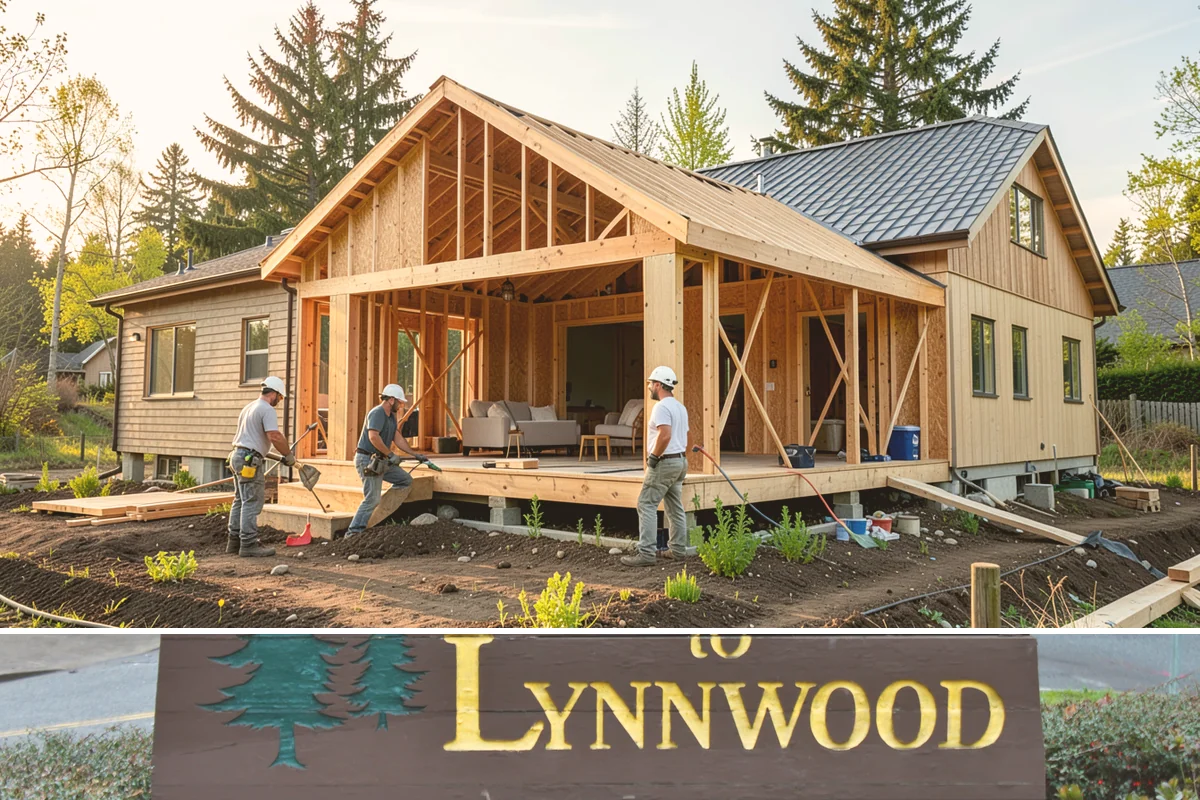 Floating Deck Construction in Lynnwood, Snohomish County, WA - Firmer summer soil makes leveling the base easier, so late spring through early fall is the preferred build window.