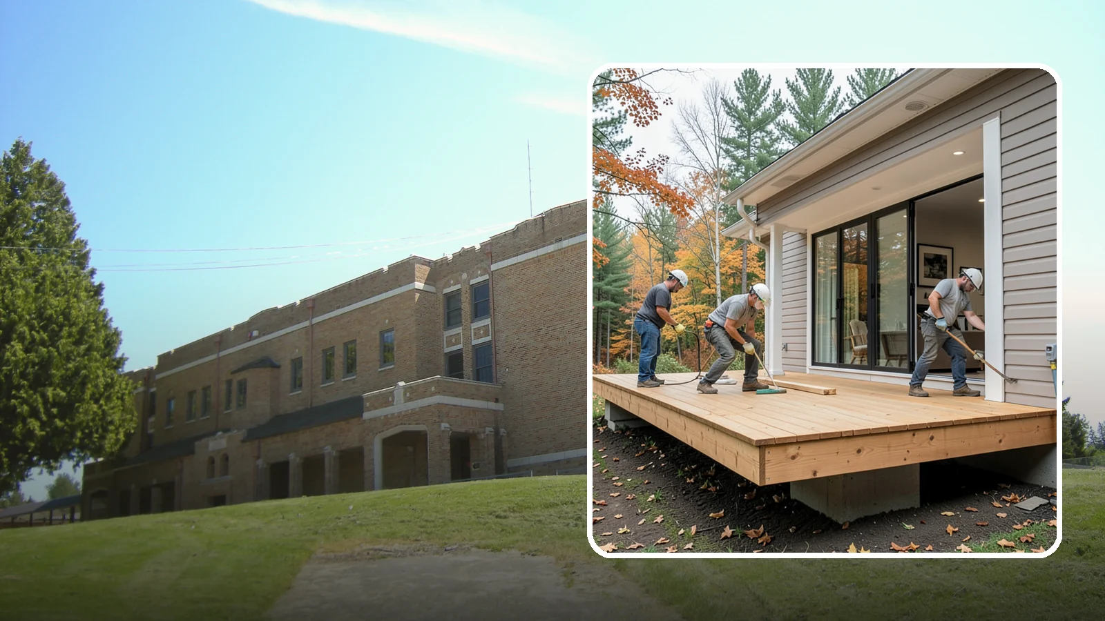 Floating Deck Construction in Maple Valley, King County, WA - Floating deck construction that adds a freestanding, ground-level platform without attaching to your home.