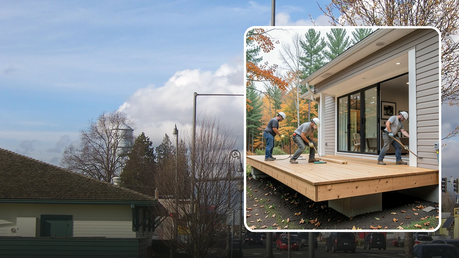 Floating Deck Construction in Marysville, Snohomish County, WA - Floating deck construction that adds a freestanding, ground-level platform without attaching to your home.