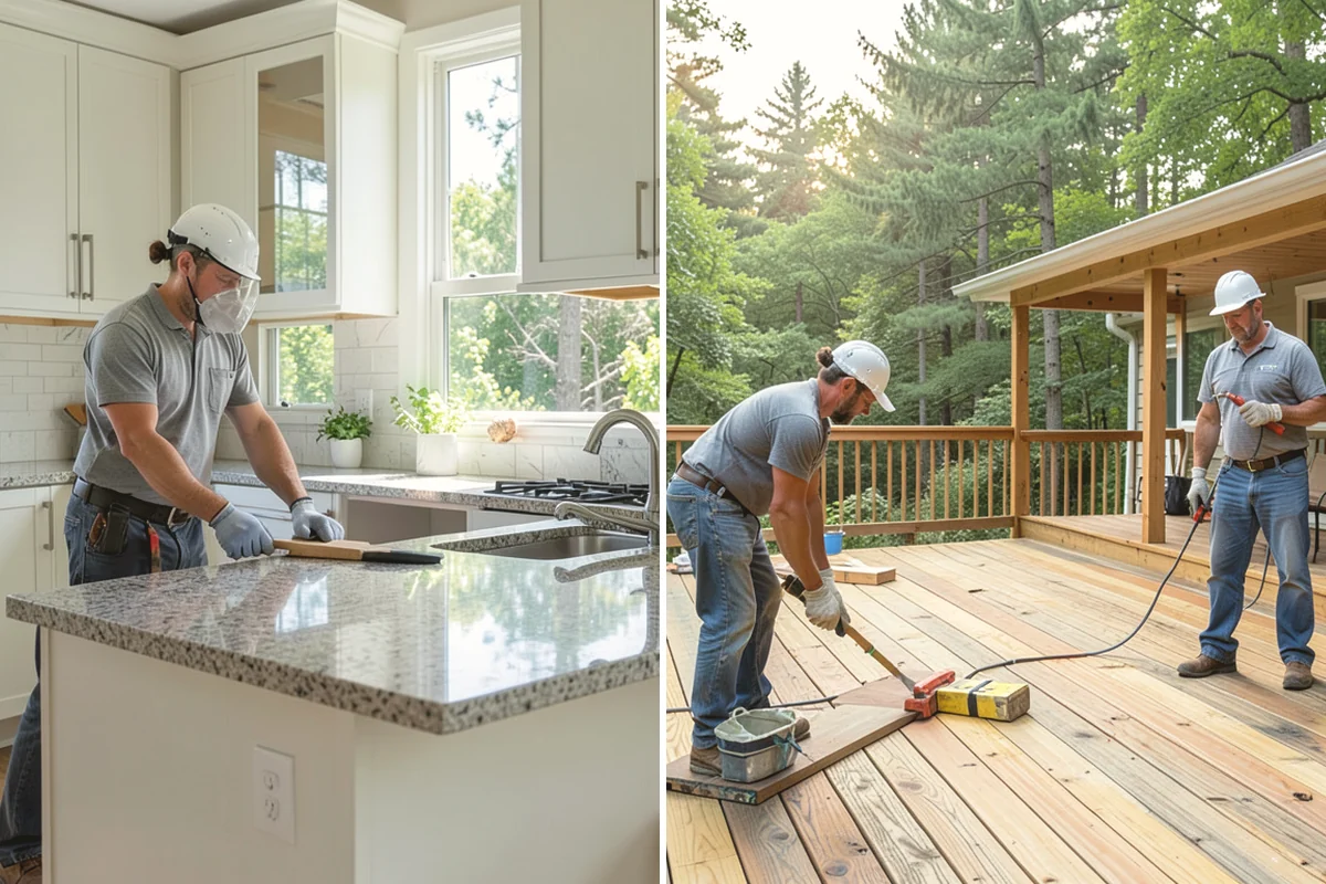 Floating Deck Construction in Mercer Island, King County, WA - Choose a location and check grade and drainage