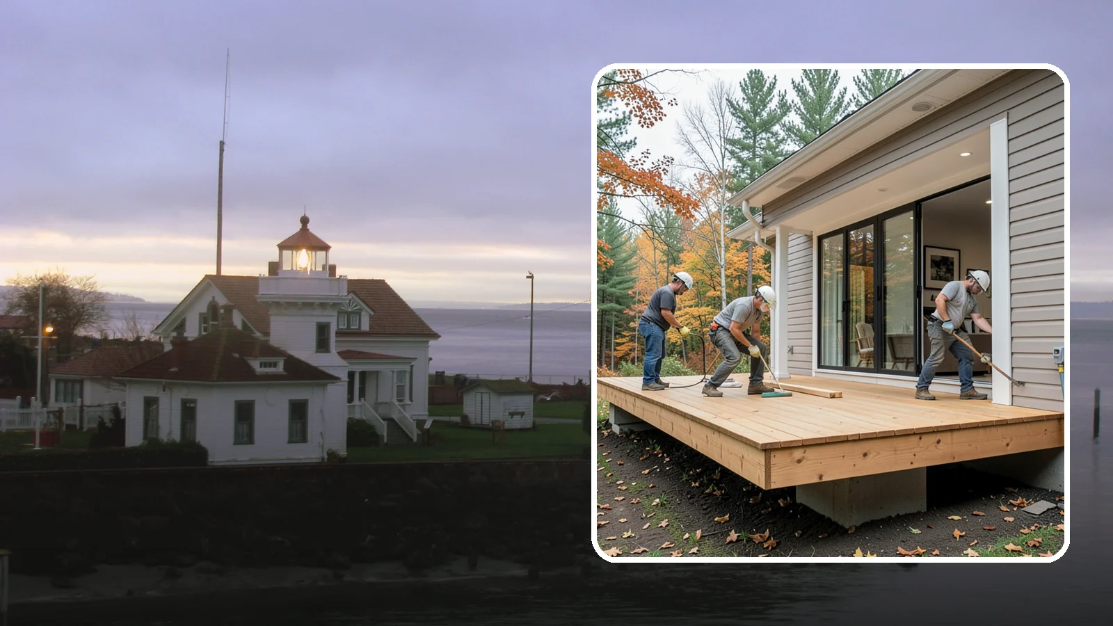Floating Deck Construction in Mukilteo, Snohomish County, WA - Floating deck construction that adds a freestanding, ground-level platform without attaching to your home.