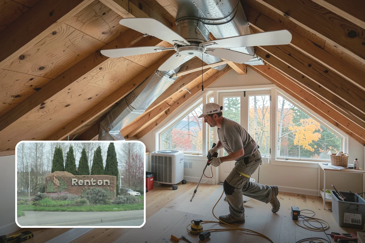 Floating Deck Construction in Renton, King County, WA - No ledger attachment means no house flashing risk