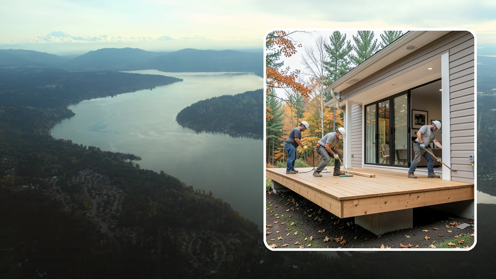Floating Deck Construction in Sammamish, King County, WA - Floating deck construction that adds a freestanding, ground-level platform without attaching to your home.