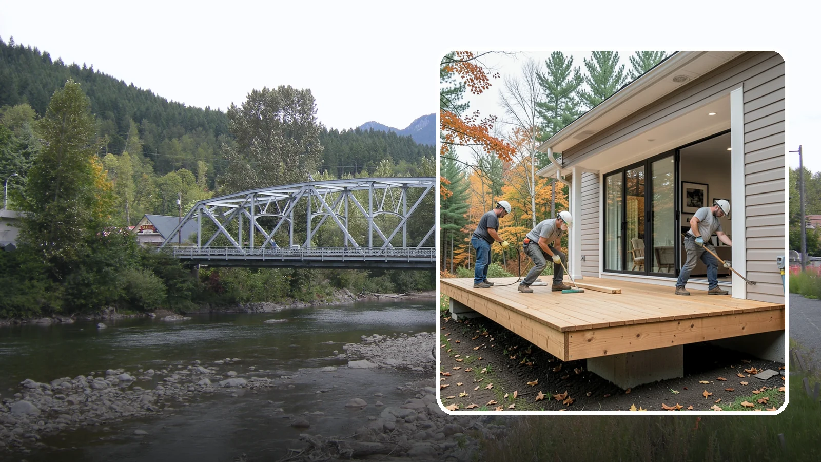 Floating Deck Construction in Skykomish, King County, WA - Floating deck construction that adds a freestanding, ground-level platform without attaching to your home.