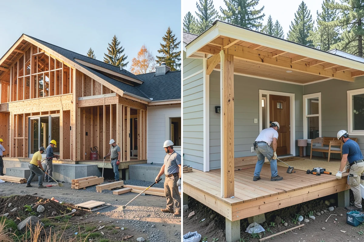 Floating Deck Construction in Skykomish, King County, WA - Choose a location and check grade and drainage
