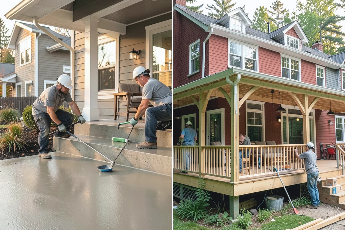 Floating Deck Construction in South Prairie, Pierce County, WA - Choose a location and check grade and drainage