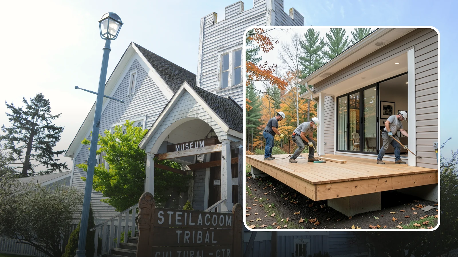 Floating Deck Construction in Steilacoom, Pierce County, WA - Floating deck construction that adds a freestanding, ground-level platform without attaching to your home.