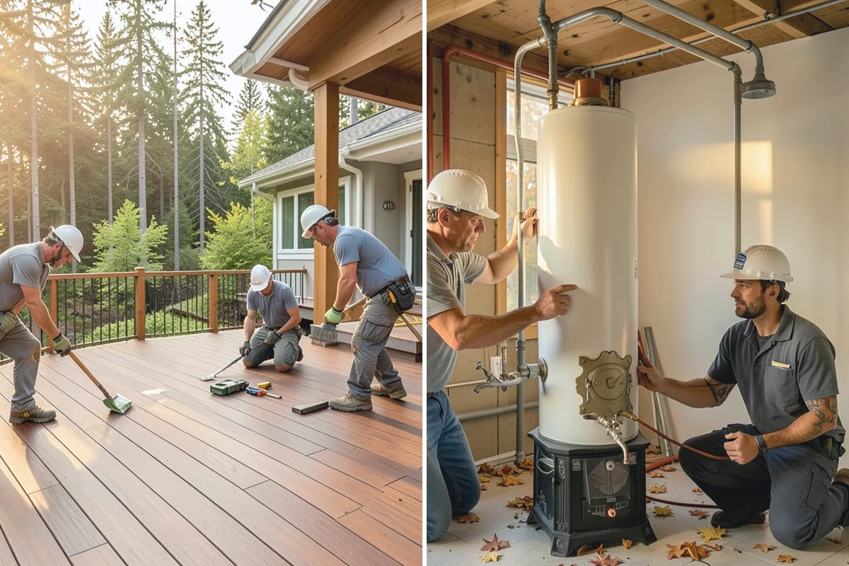 Floating Deck Construction in Sumner, Pierce County, WA - Choose a location and check grade and drainage