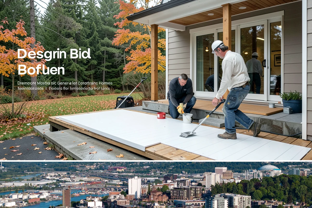 Floating Deck Construction in Tacoma, Pierce County, WA - Firmer summer soil makes leveling the base easier, so late spring through early fall is the preferred build window.