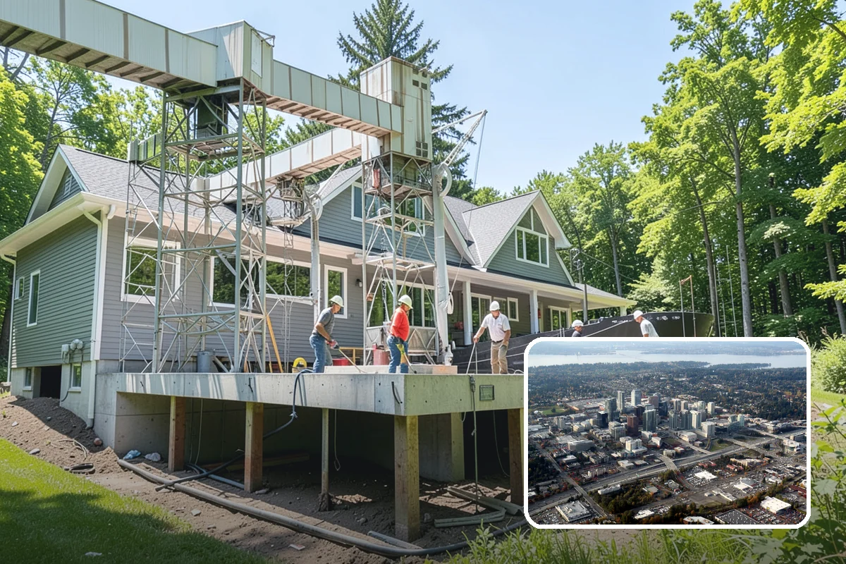 Floating Shelf Installation in Bellevue, King County, WA - Clean, bracket-free modern appearance