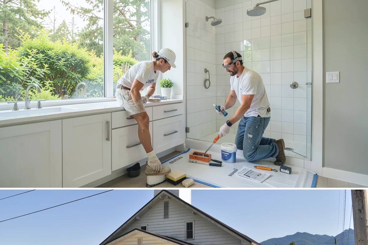 Floating Shelf Installation in Concrete, Skagit County, WA - Floating shelf installation is quick interior work available year-round.
