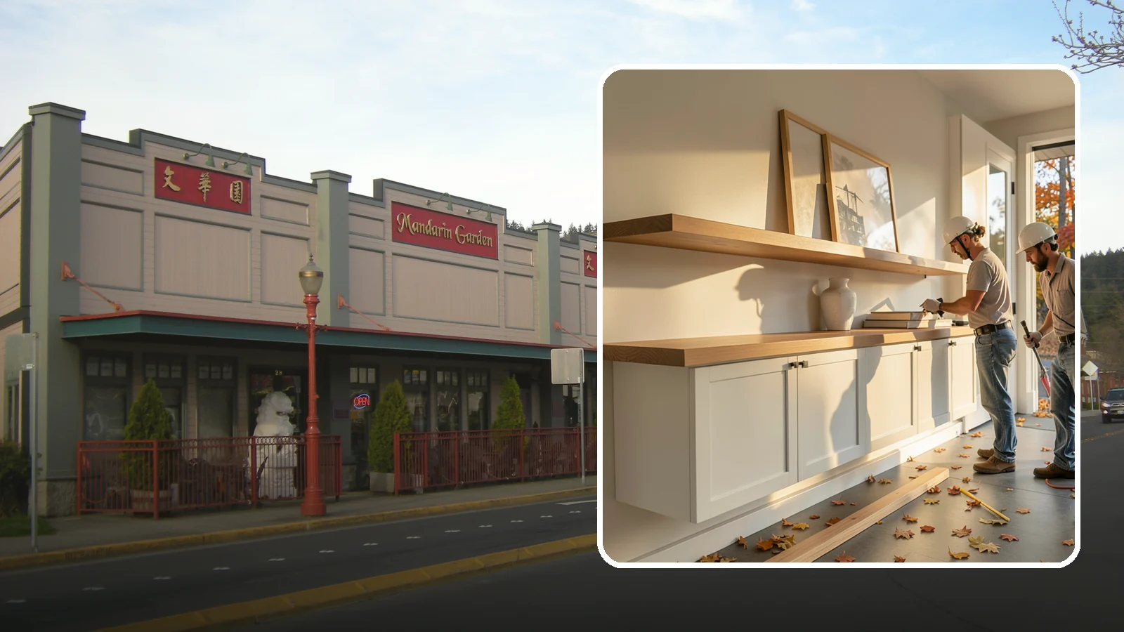 Floating Shelf Installation in Issaquah, King County, WA - Sleek floating shelves with hidden brackets for clean, modern display and storage.