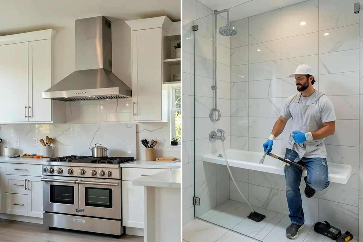 Floating Shelf Installation in Kenmore, King County, WA - Locate studs or add blocking for secure anchoring