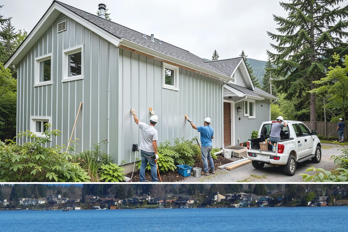 Floating Shelf Installation in Lake Stevens, Snohomish County, WA - Floating shelf installation is quick interior work available year-round.
