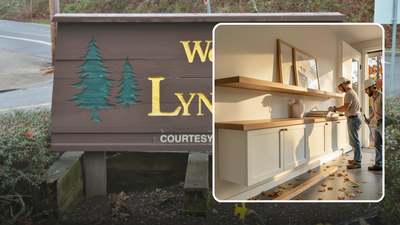 Floating Shelf Installation in Lynnwood, Snohomish County, WA - Sleek floating shelves with hidden brackets for clean, modern display and storage.