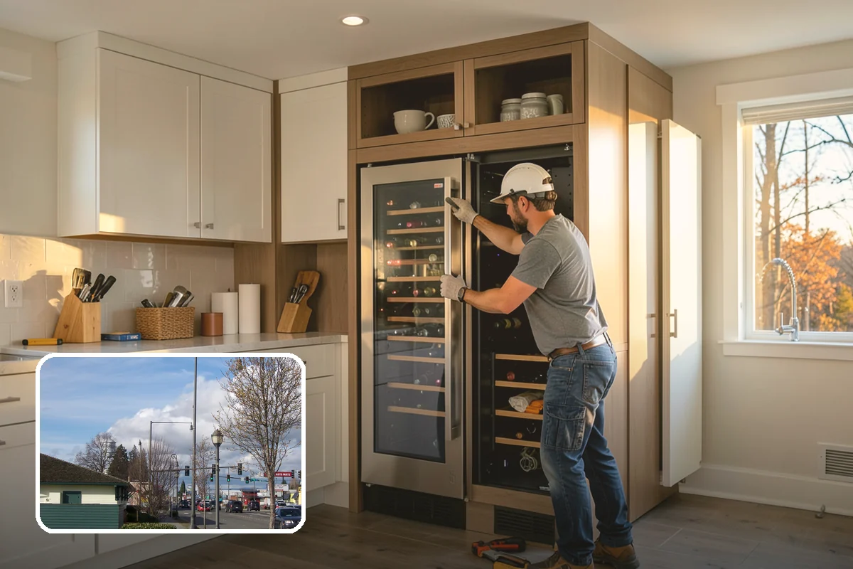 Floating Shelf Installation in Marysville, Snohomish County, WA - Clean, bracket-free modern appearance