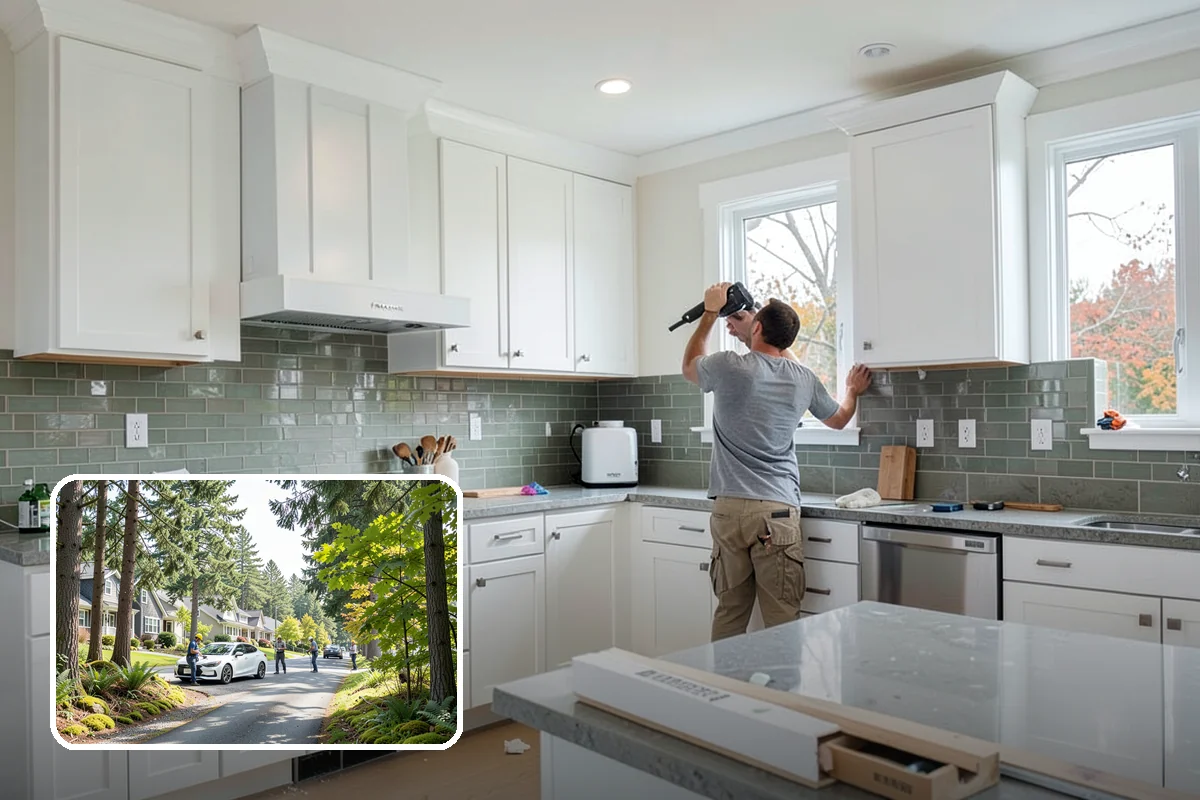 Floating Shelf Installation in Normandy Park, King County, WA - Clean, bracket-free modern appearance