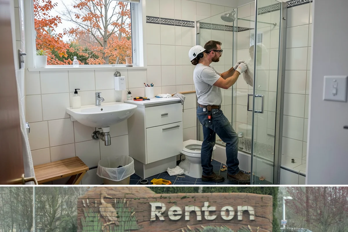 Floating Shelf Installation in Renton, King County, WA - Floating shelf installation is quick interior work available year-round.