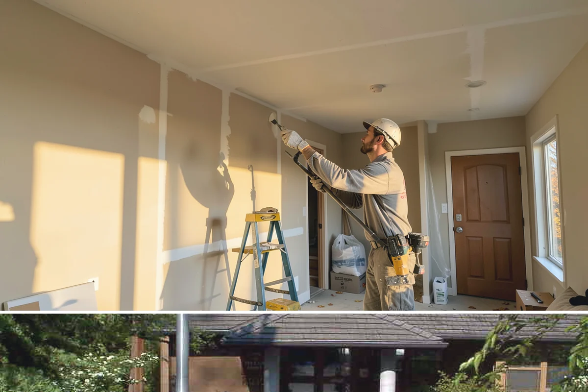 Floating Shelf Installation in Yarrow Point, King County, WA - Floating shelf installation is quick interior work available year-round.