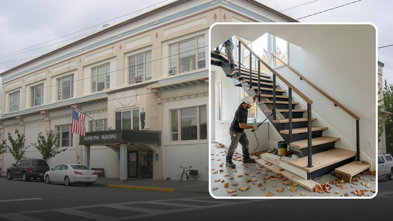 Floating Staircase Construction in Anacortes, Skagit County, WA - Engineered open-riser floating staircases that make a bold architectural statement.