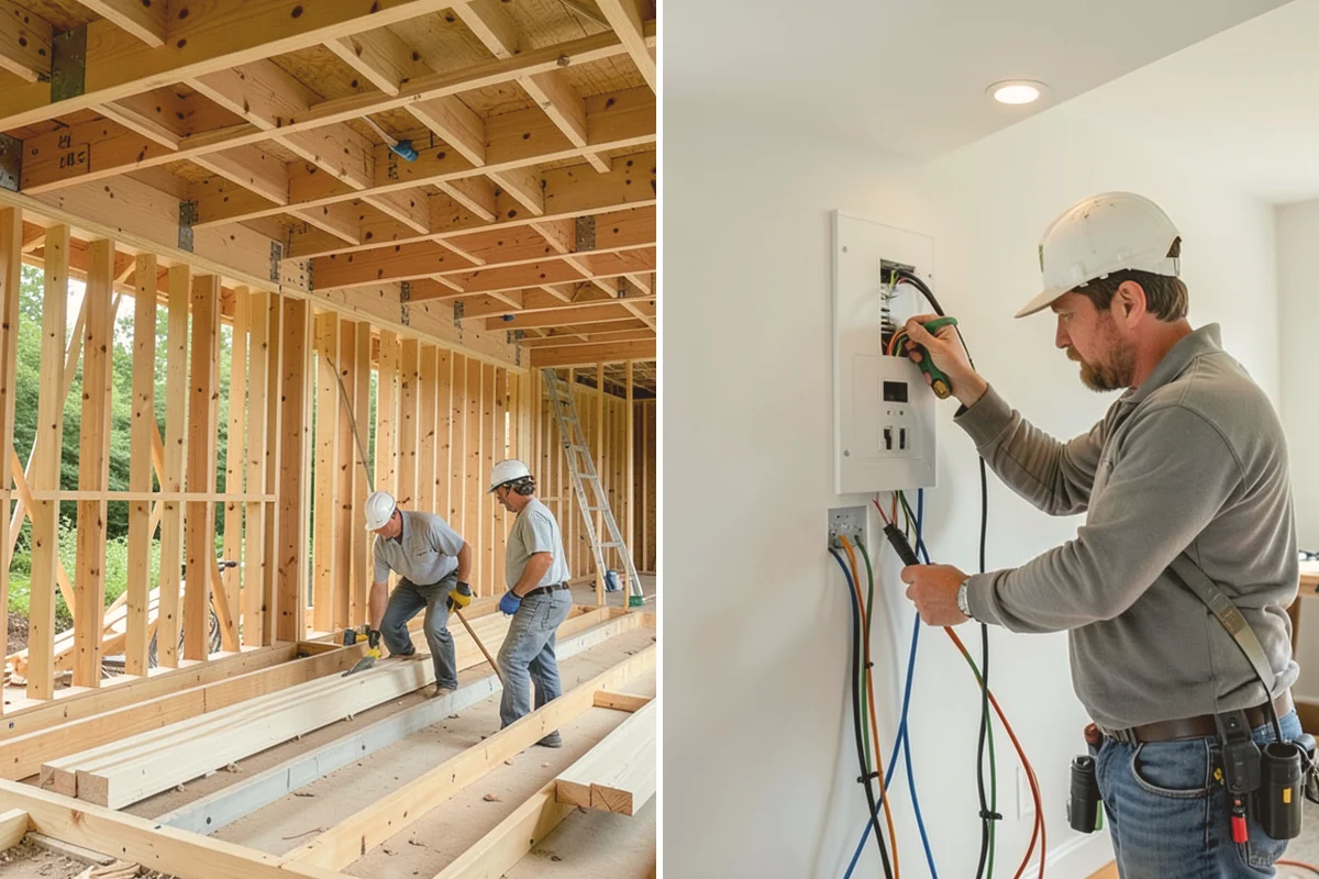 Floating Staircase Construction in Bellevue, King County, WA - Engineer the concealed support structure