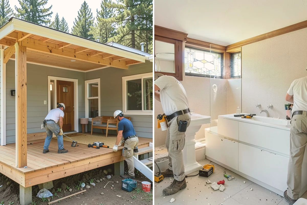 Floating Staircase Construction in Brier, Snohomish County, WA - Engineer the concealed support structure