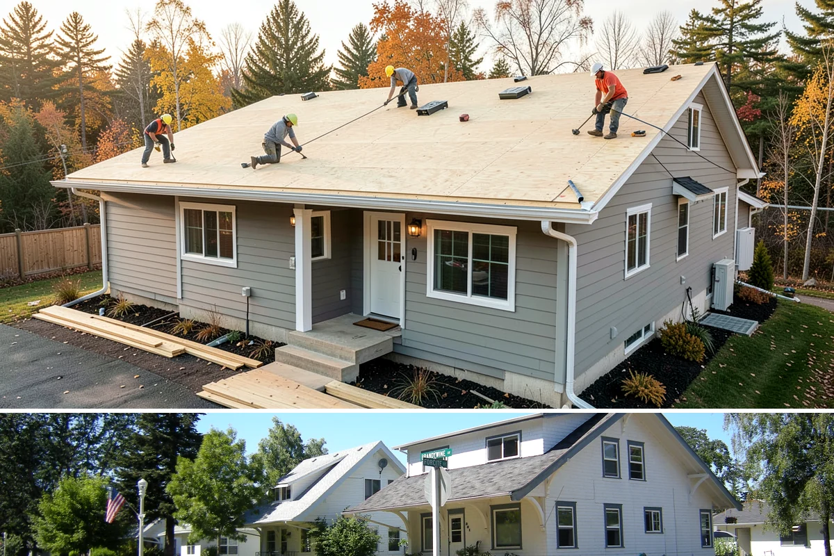 Floating Staircase Construction in DuPont, Pierce County, WA - This engineered interior build proceeds year-round and is typically planned as part of a larger modern remodel.