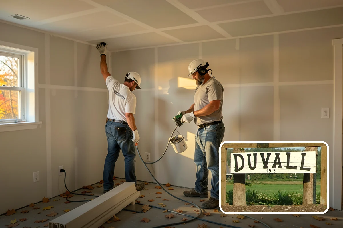 Floating Staircase Construction in Duvall, King County, WA - Dramatic, open architectural centerpiece