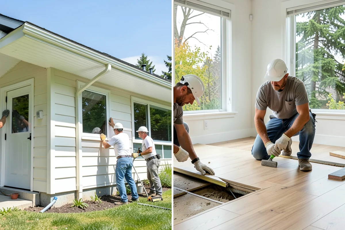 Floating Staircase Construction in Federal Way, King County, WA - Engineer the concealed support structure