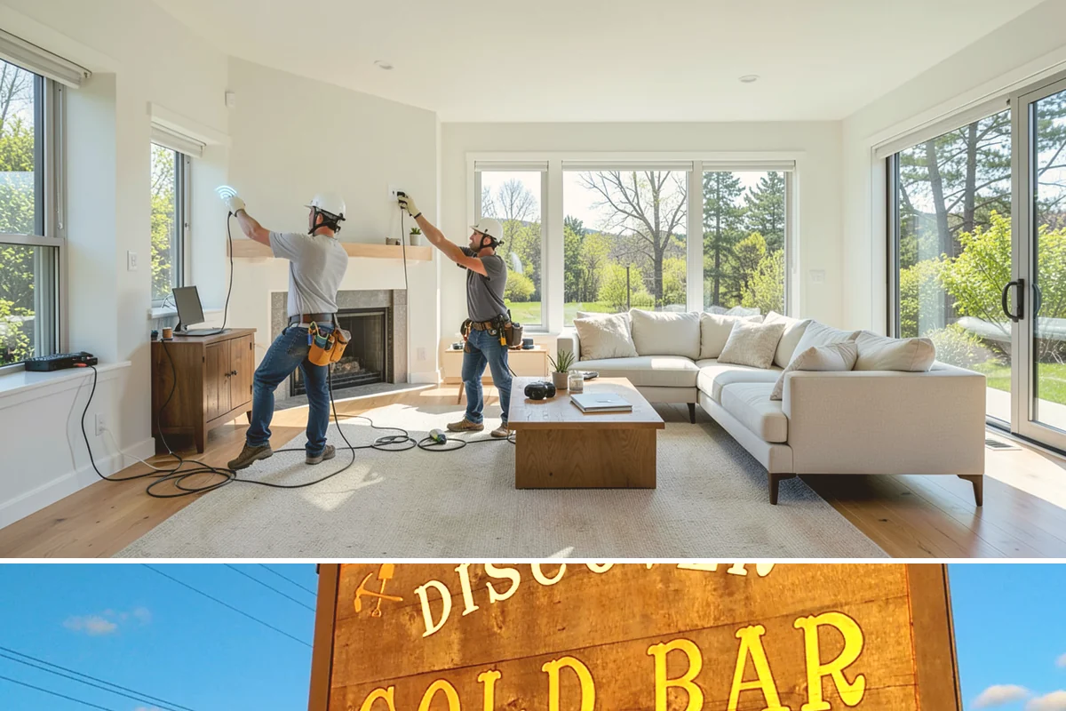 Floating Staircase Construction in Gold Bar, Snohomish County, WA - This engineered interior build proceeds year-round and is typically planned as part of a larger modern remodel.
