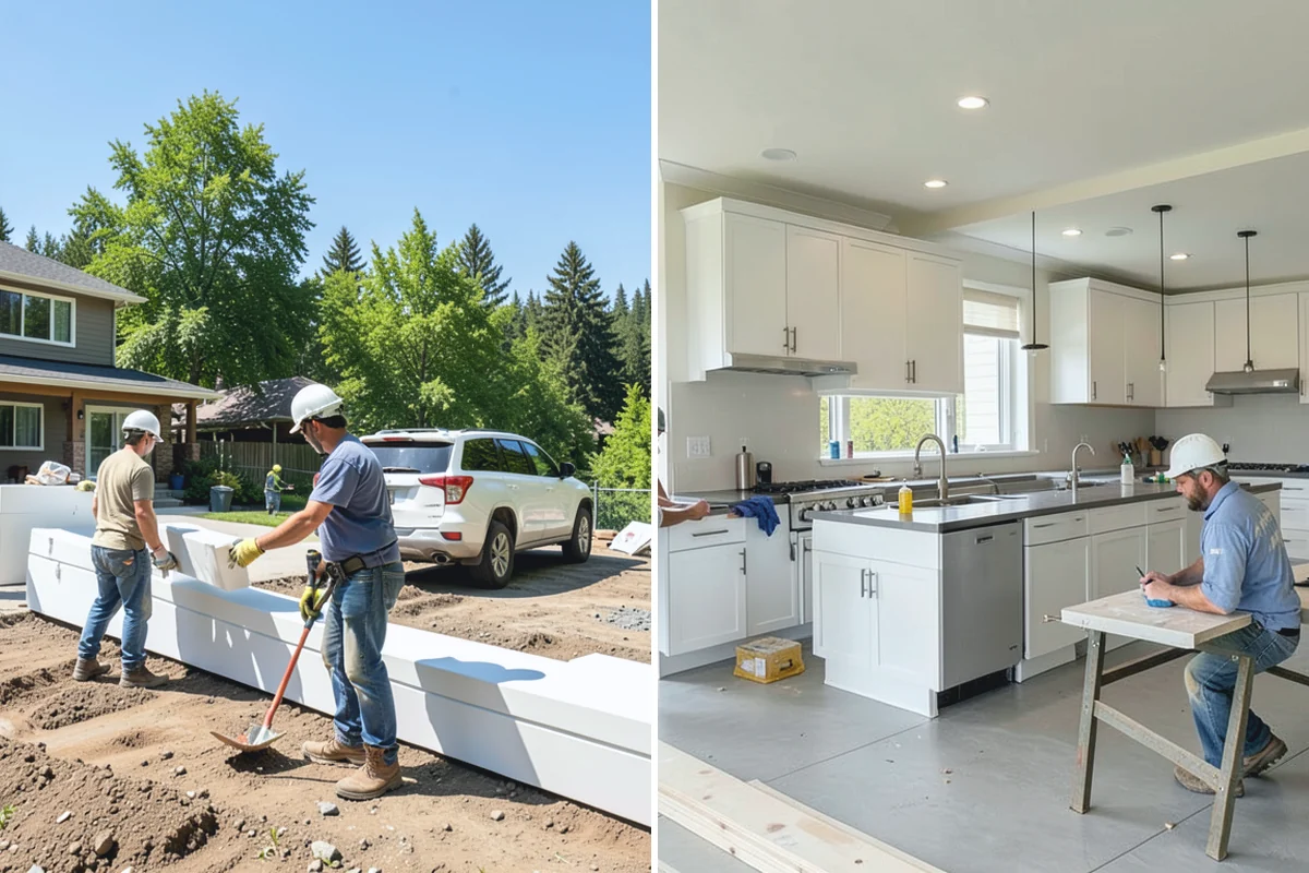 Floating Staircase Construction in Hamilton, Skagit County, WA - Engineer the concealed support structure