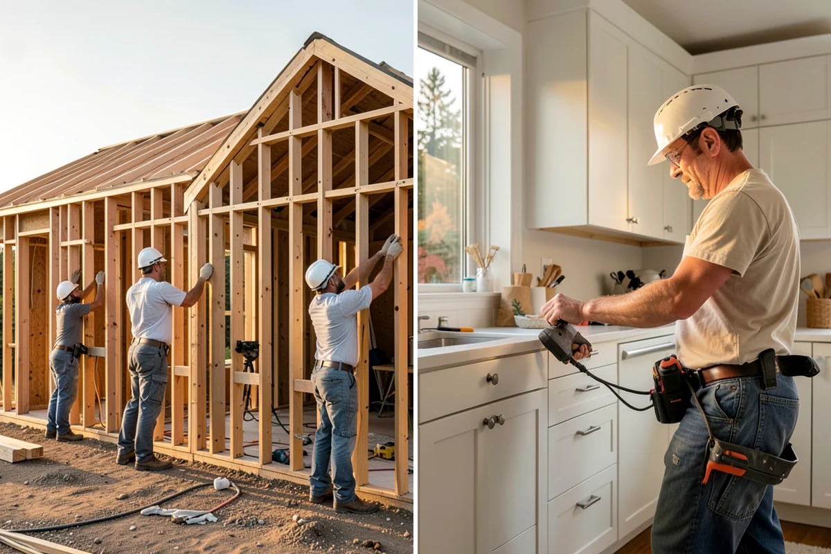 Floating Staircase Construction in Lakewood, Pierce County, WA - Engineer the concealed support structure