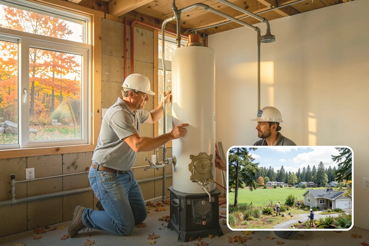 Floating Staircase Construction in Lyman, Skagit County, WA - Dramatic, open architectural centerpiece