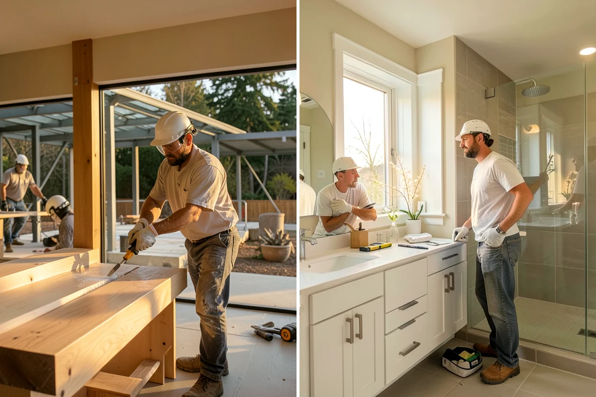 Floating Staircase Construction in Lyman, Skagit County, WA - Engineer the concealed support structure