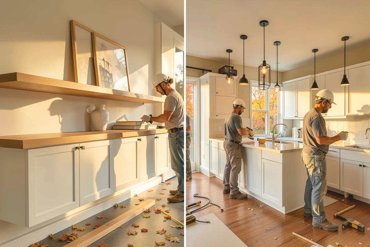 Floating Staircase Construction in Milton, King County, WA - Engineer the concealed support structure