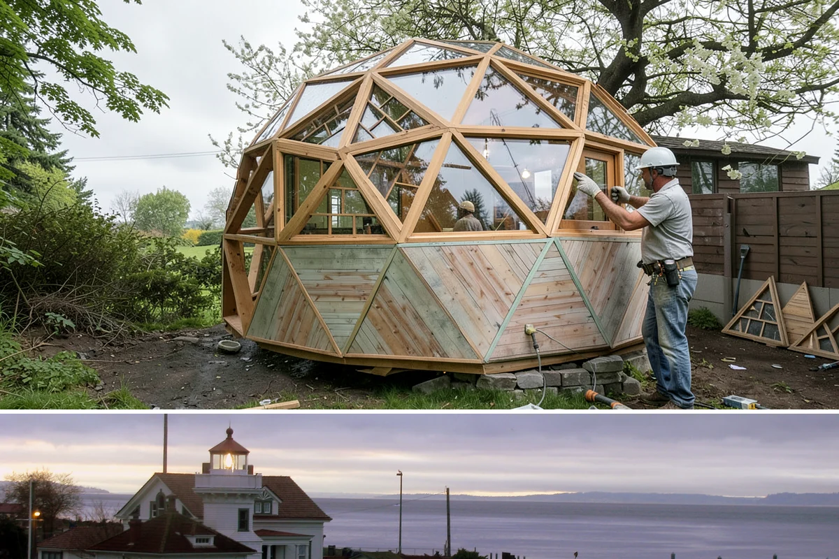 Floating Staircase Construction in Mukilteo, Snohomish County, WA - This engineered interior build proceeds year-round and is typically planned as part of a larger modern remodel.