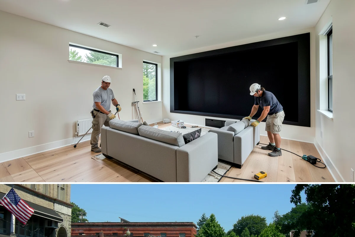Floating Staircase Construction in Snohomish, Snohomish County, WA - This engineered interior build proceeds year-round and is typically planned as part of a larger modern remodel.
