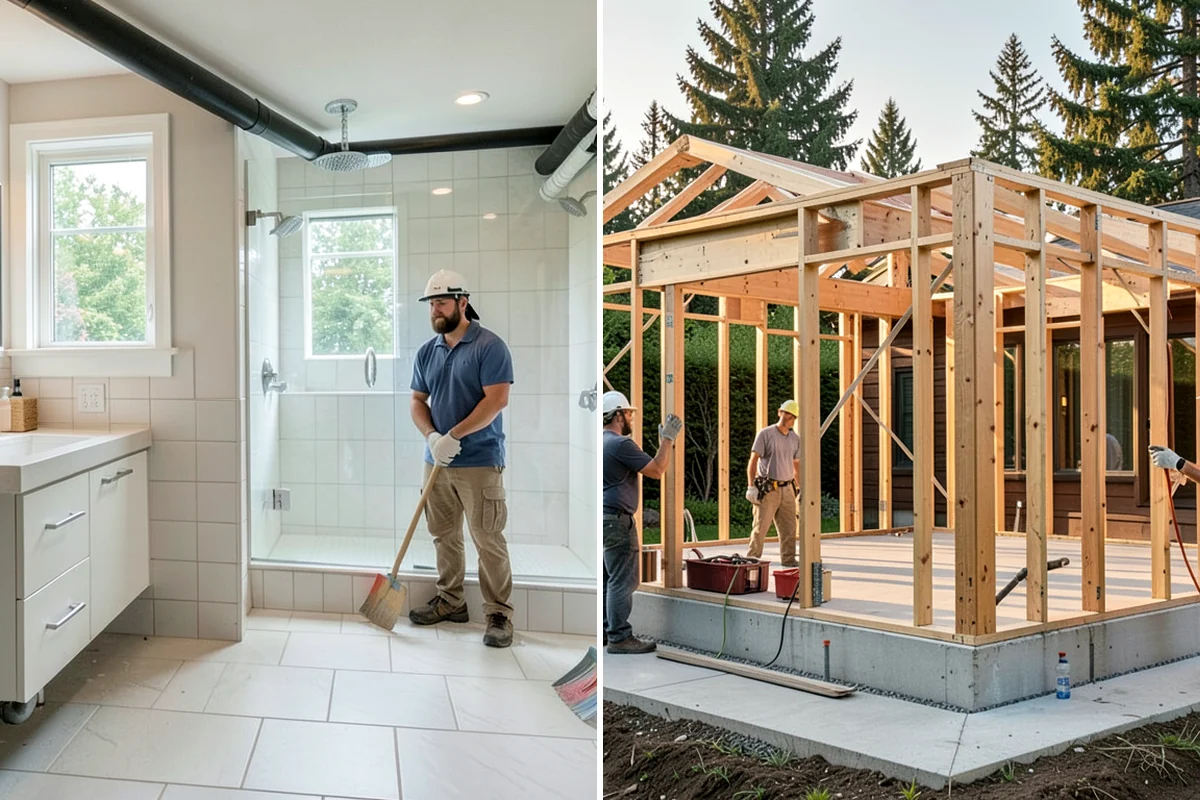 Floating Staircase Construction in Snoqualmie, King County, WA - Engineer the concealed support structure