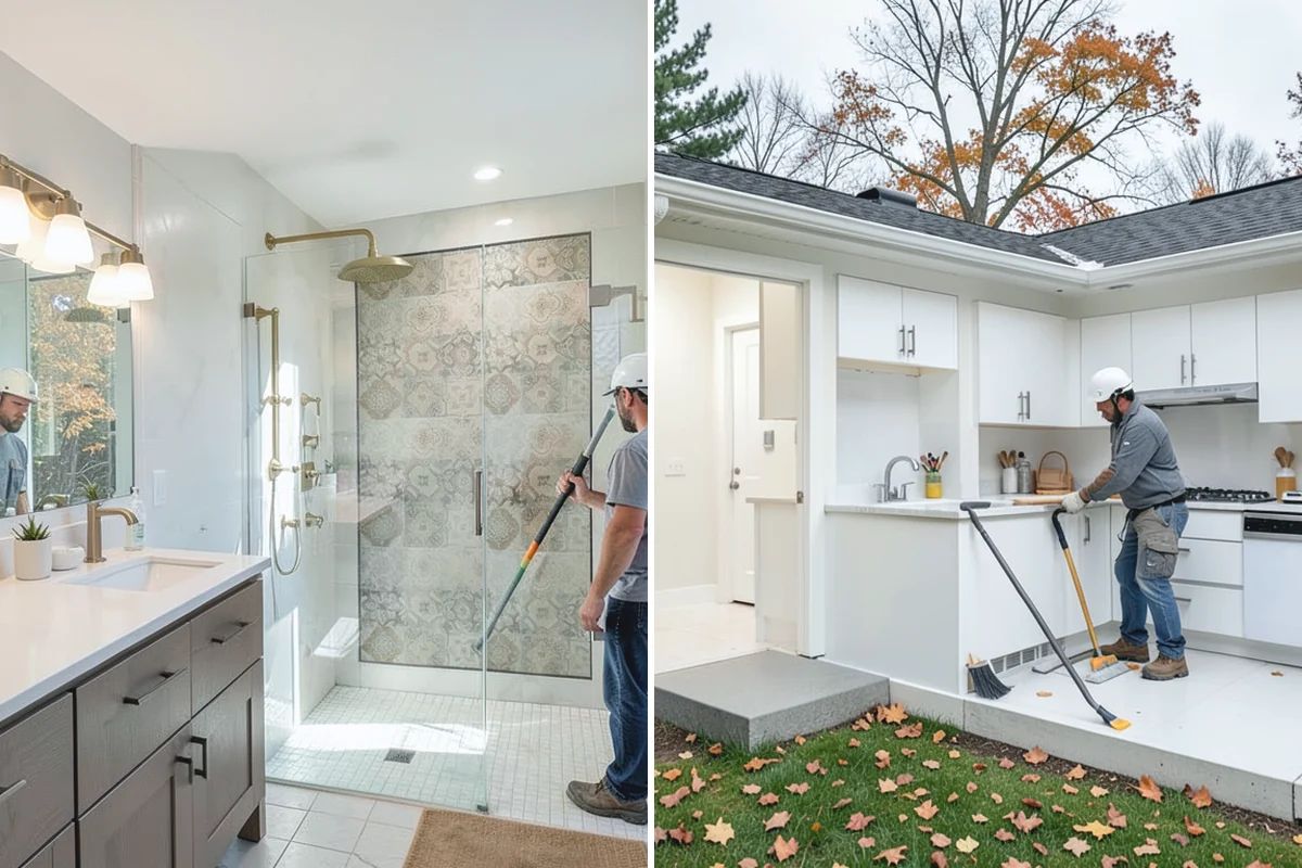 Floating Vanity Installation in Bonney Lake, Pierce County, WA - Add blocking to support the cabinet