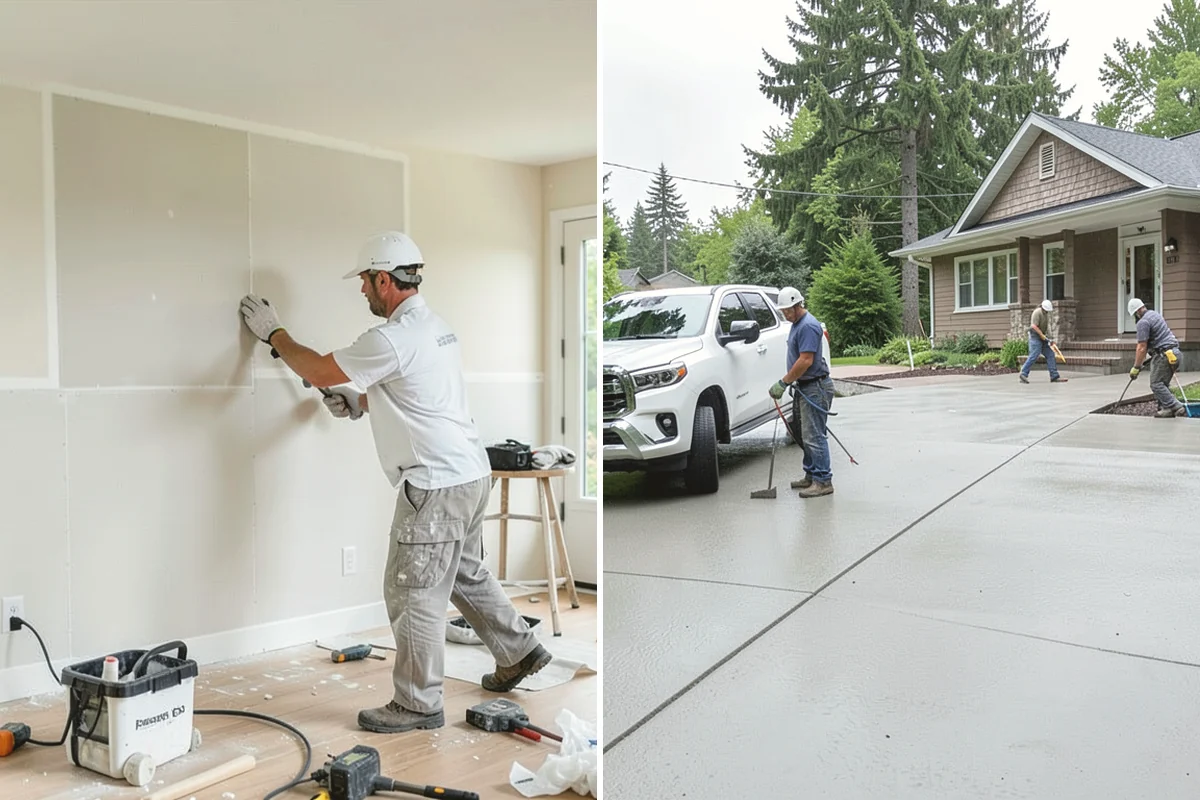 Floating Vanity Installation in Carbonado, Pierce County, WA - Add blocking to support the cabinet